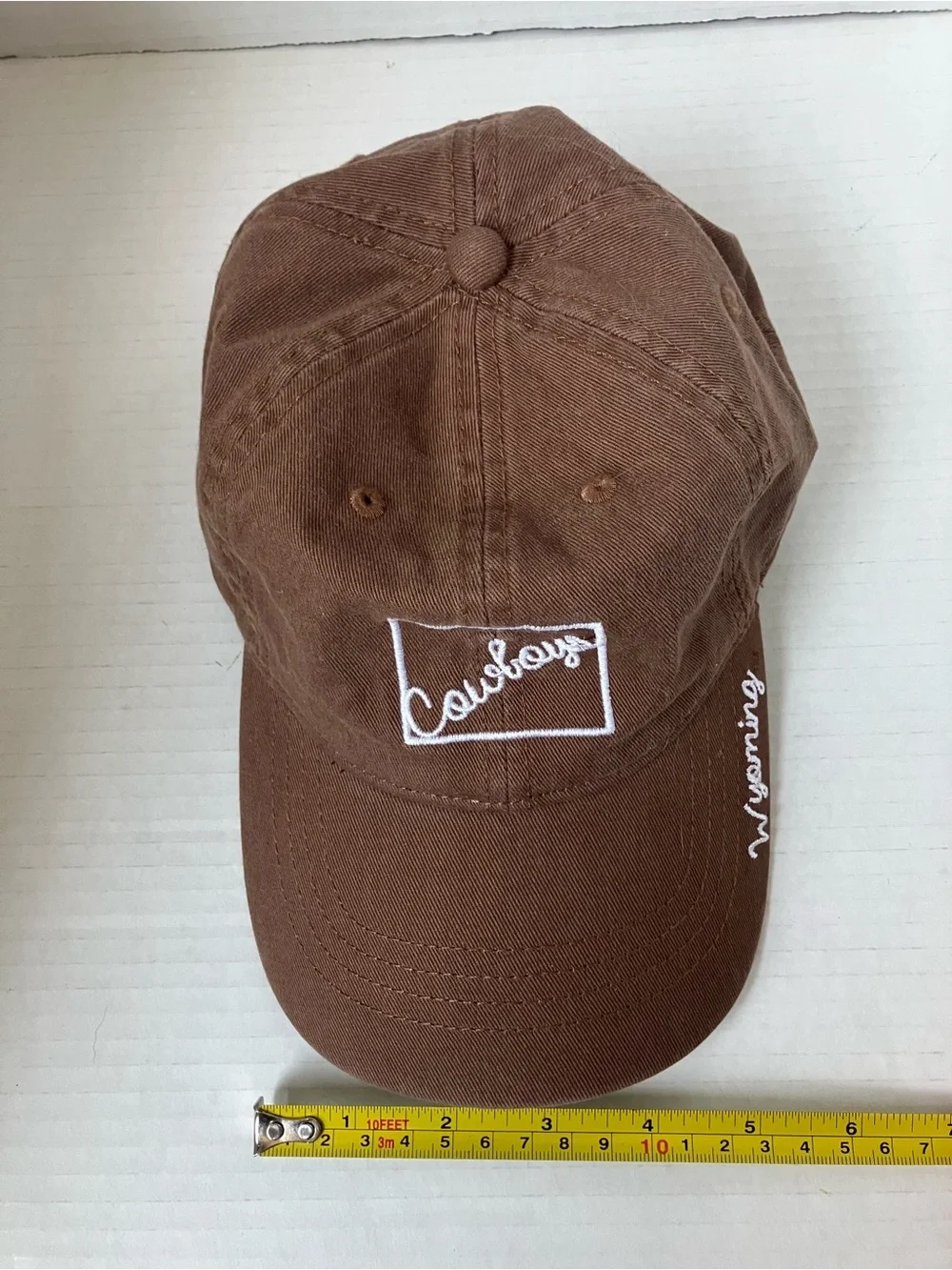 Wyoming Cowboys Embroidered Brown Baseball Cap Adjust Clip University UW Laramie